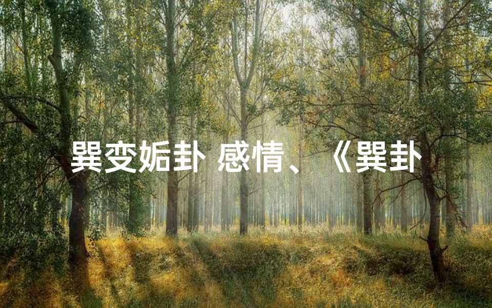 巽变姤卦 感情、《巽卦变卦吉凶解析:揭秘易经智慧奥秘》