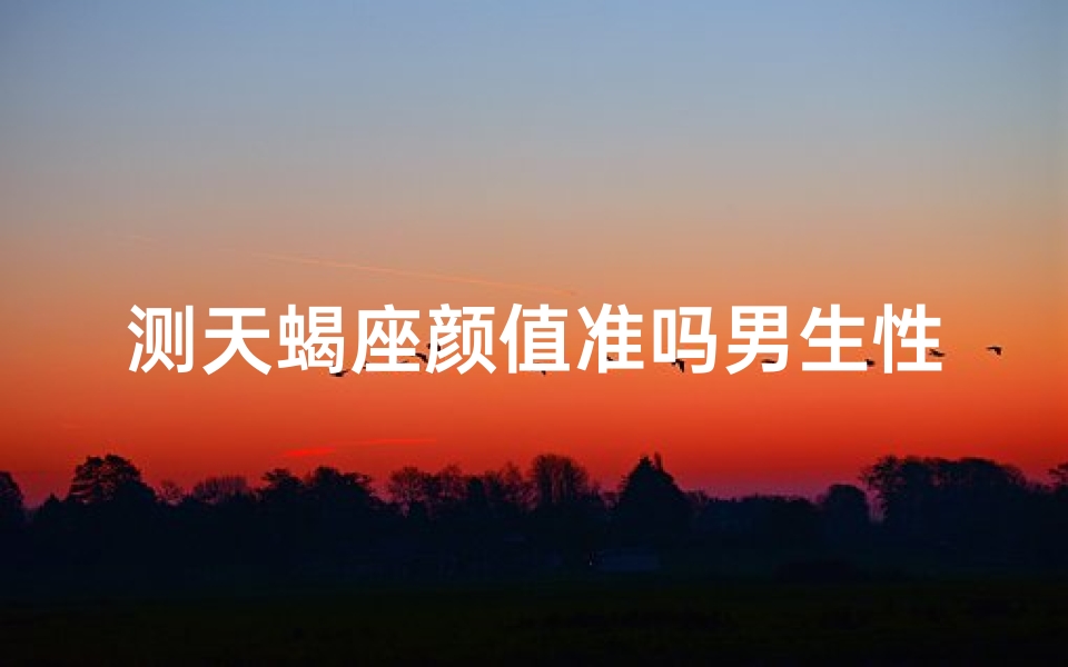 测天蝎座颜值准吗男生性格-测天蝎颜值准否,揭秘男生性格之谜