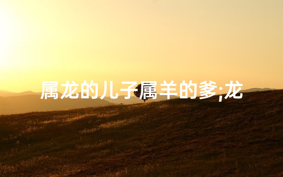 属龙的儿子属羊的爹;龙子羊父:独特父子情