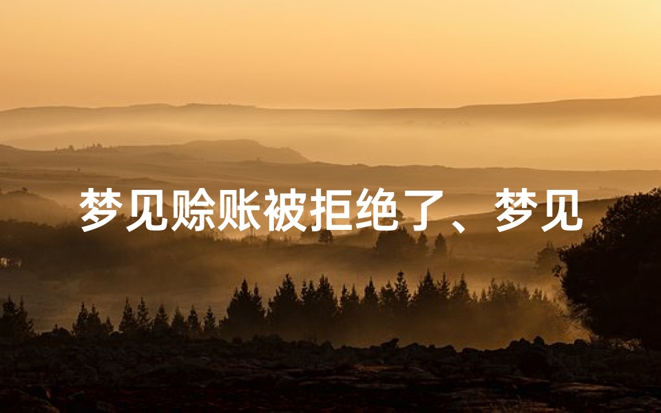 梦见赊账被拒绝了、梦见自己赊账是什么意思