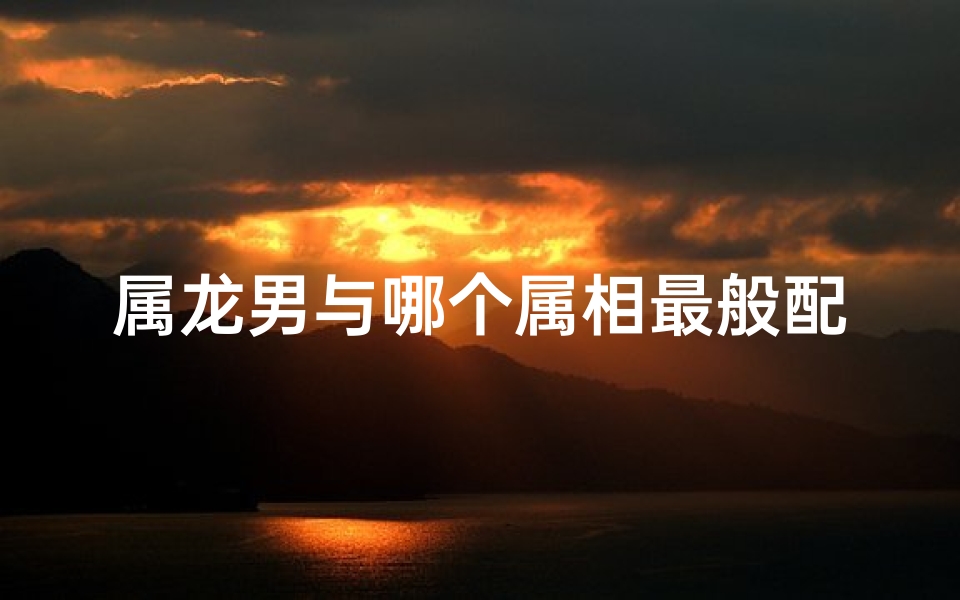 属龙男与哪个属相最般配?揭秘最佳伴侣