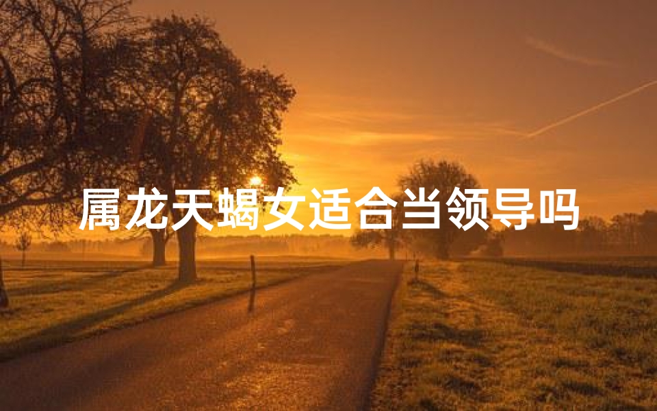 属龙天蝎女适合当领导吗