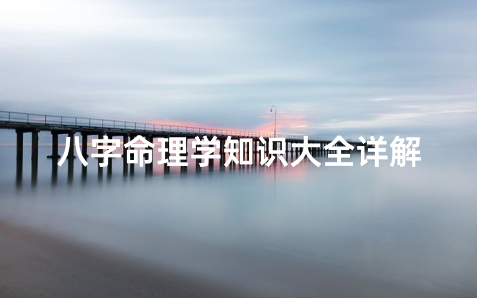 八字命理学知识大全详解(《八字命理学知识大全详解:揭秘命运密码》)