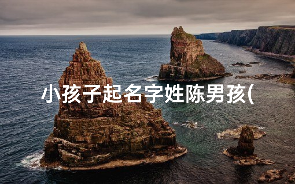 小孩子起名字姓陈男孩(男孩姓陈取什么名字好听)