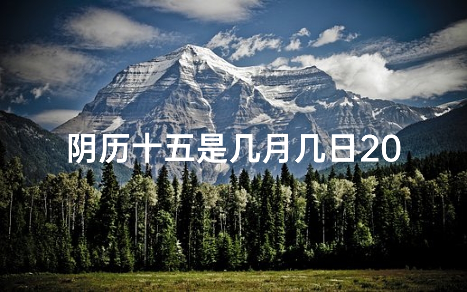 阴历十五是几月几日2020;阴历十五:吉日之谜,宜否出行?