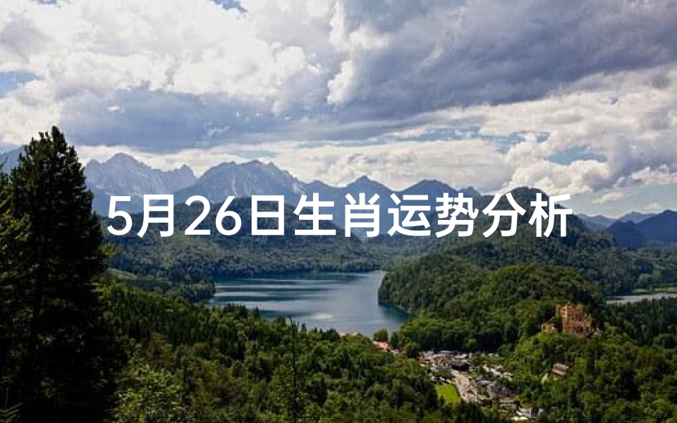 5月26日生肖运势分析,吉凶宜忌一览-每日运势指南