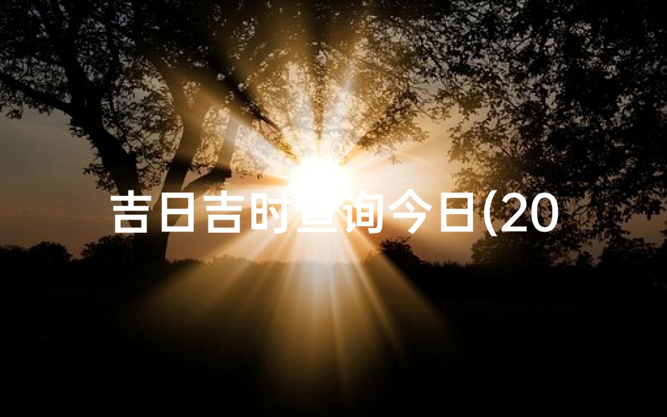 吉日吉时查询今日(2025年2月9日吉时查询,哪个时辰好)