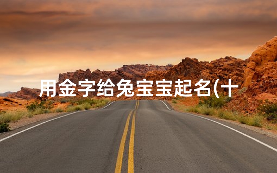 用金字给兔宝宝起名(十二生肖宝宝起名禁忌)