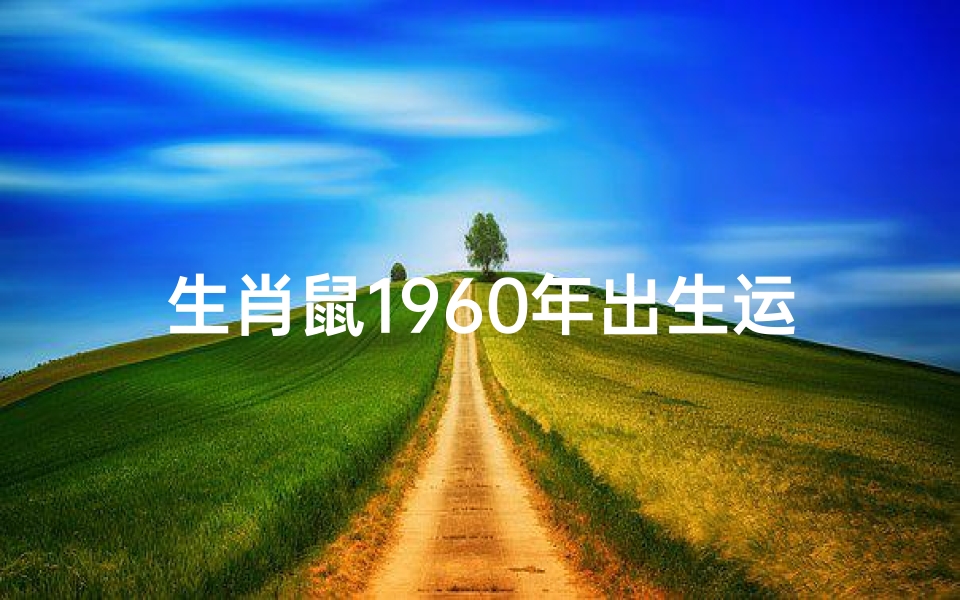 生肖鼠1960年出生运程;1960年属鼠人2024年运势详解:财运亨通,事业有成