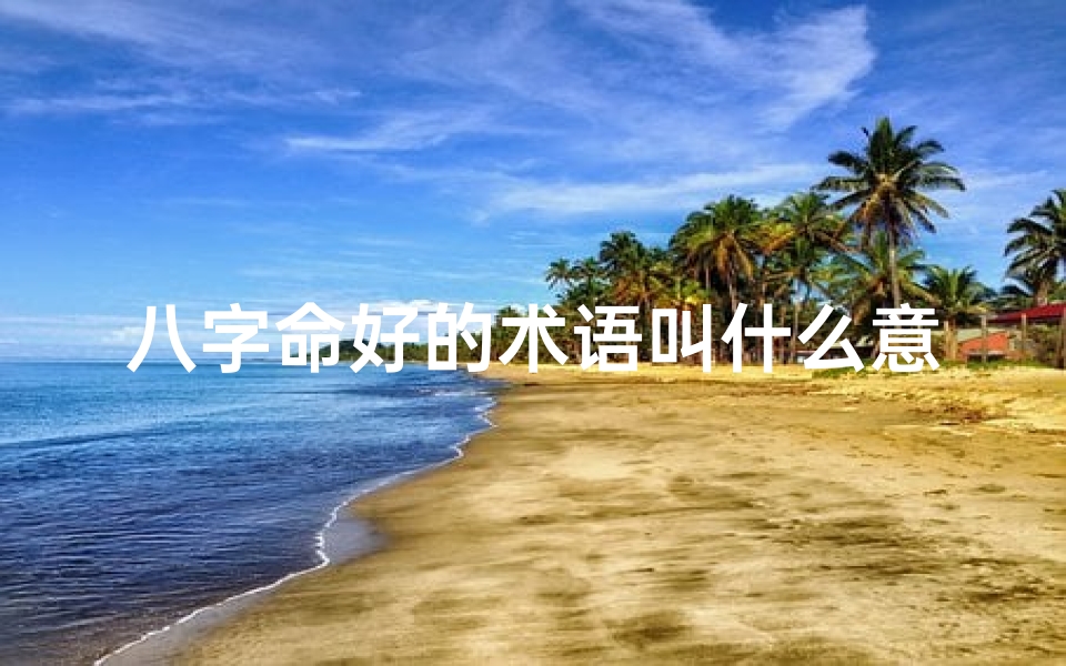 八字命好的术语叫什么意思;命好的生辰八字