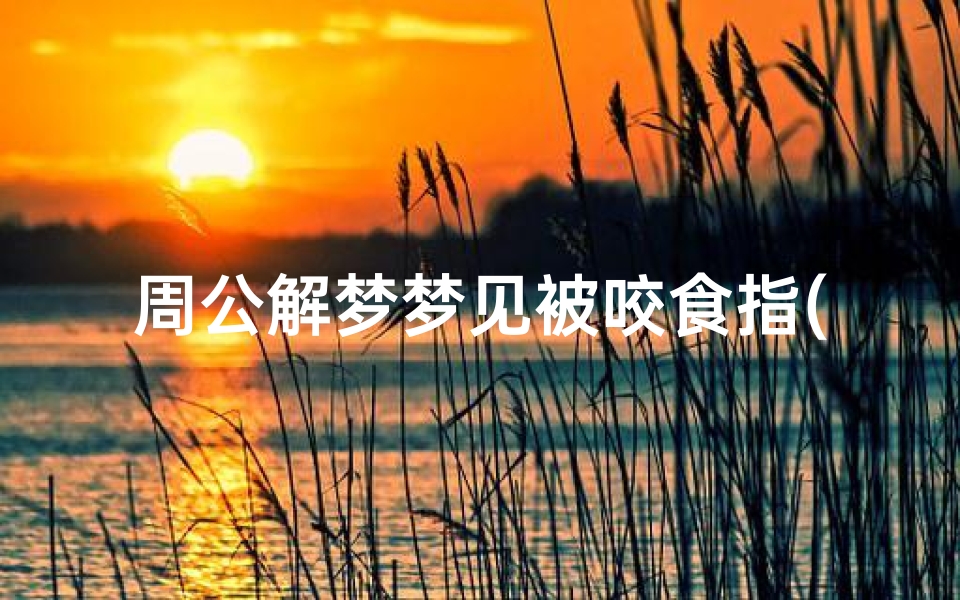 周公解梦梦见被咬食指(梦见被蛇咬了一下食指)