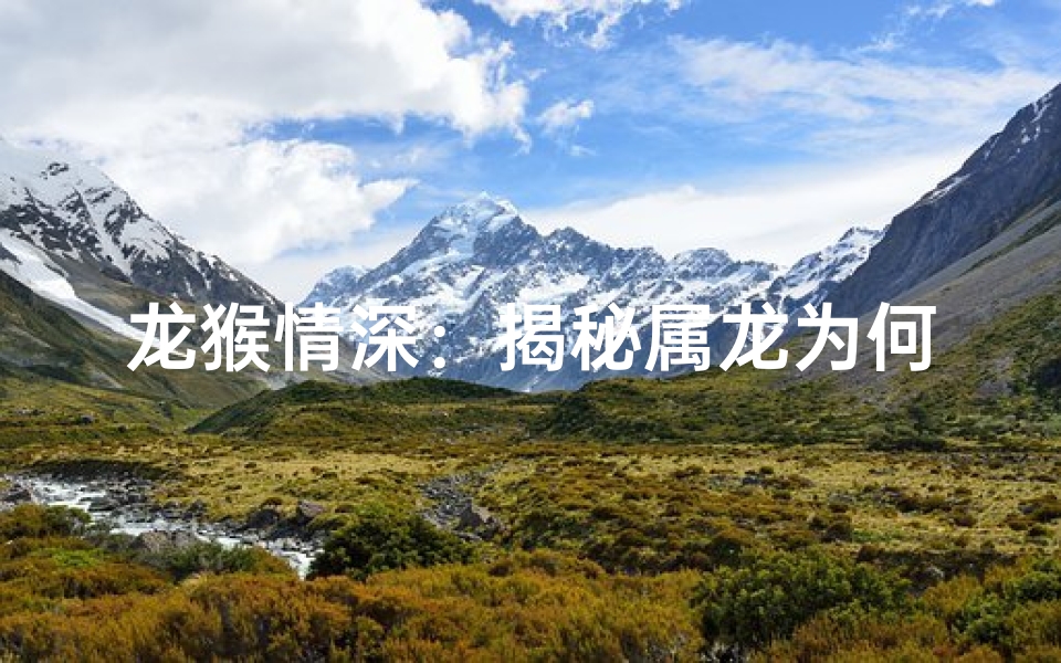 龙猴情深：揭秘属龙为何助力属猴