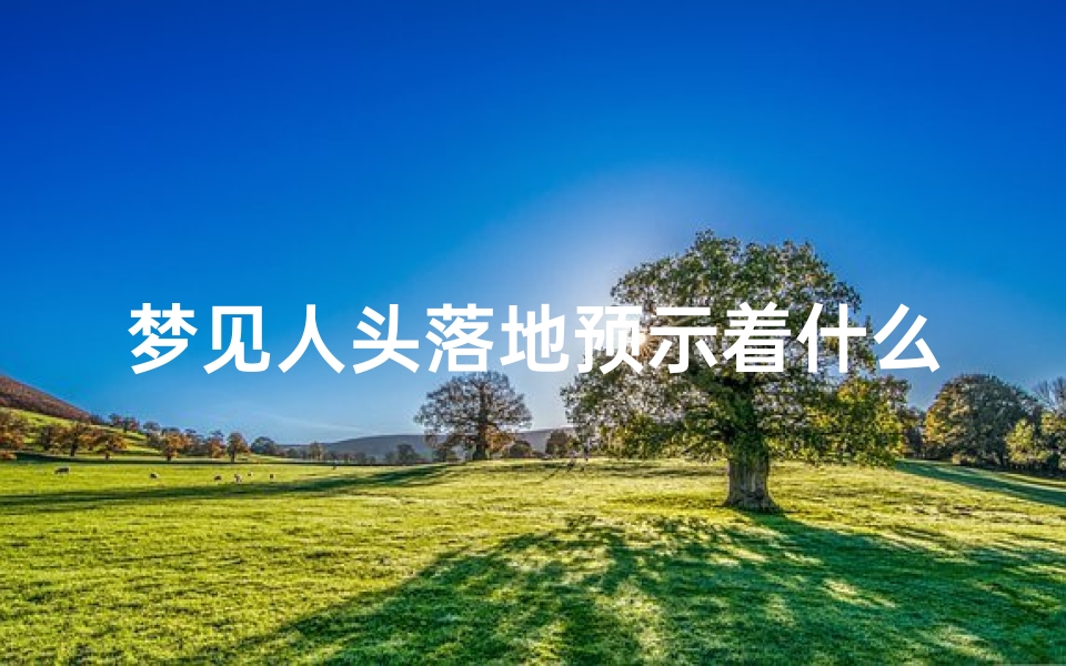 梦见人头落地预示着什么?解析《周公解梦》中的断首梦境意象-海瑞算卦网