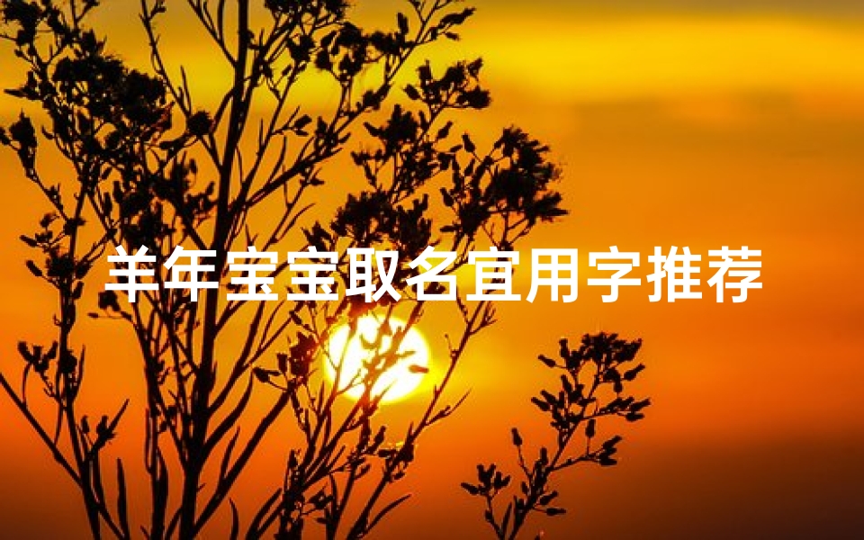 羊年宝宝取名宜用字推荐及禁忌解析,吉祥命名全攻略