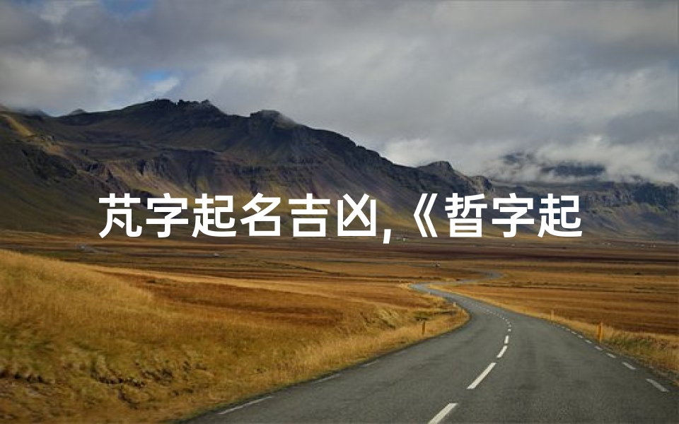 芃字起名吉凶,《晢字起名吉凶测试:揭秘姓名背后的运势秘密》