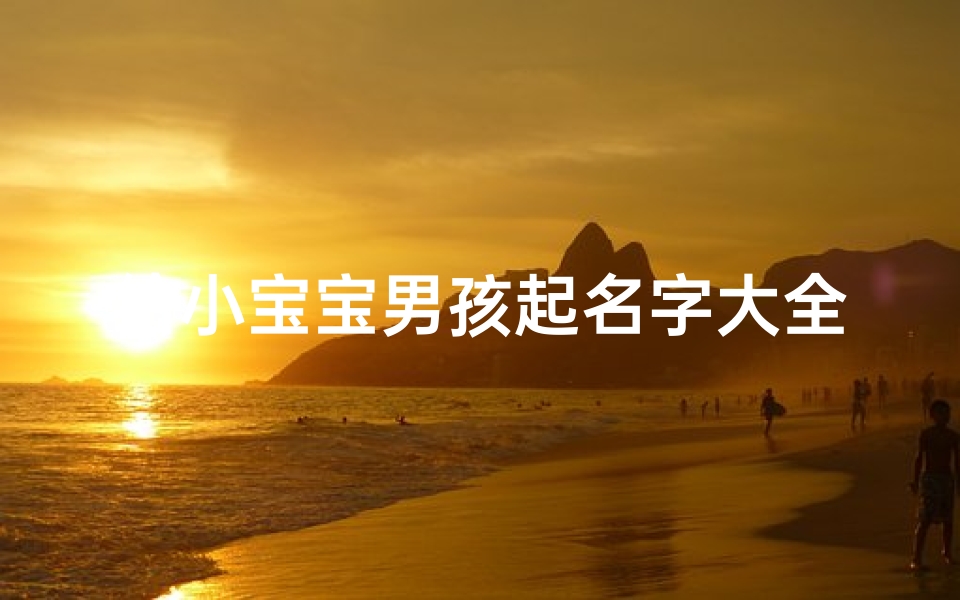 给小宝宝男孩起名字大全(龙年小名大全男孩名字聪明可爱的男宝宝乳名)