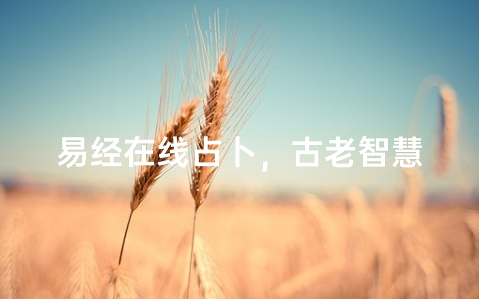 易经在线占卜,古老智慧与现代科技的完美结合