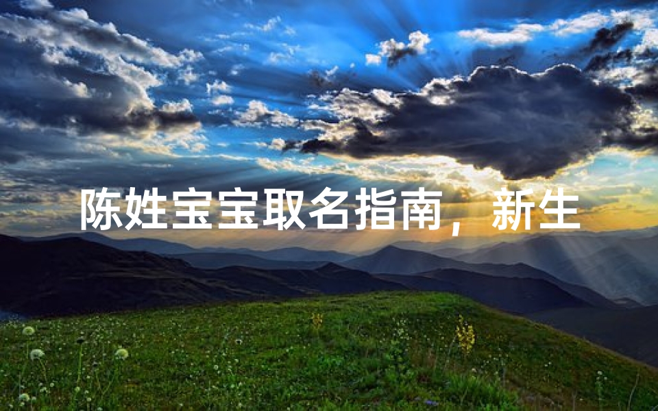 陈姓宝宝取名指南，新生儿吉祥命名全攻略