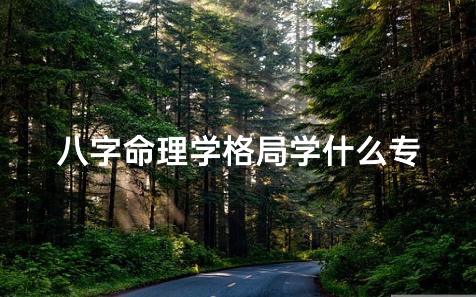 八字命理学格局学什么专业、八字命理学格局学揭秘:掌握人生运势的专业之道