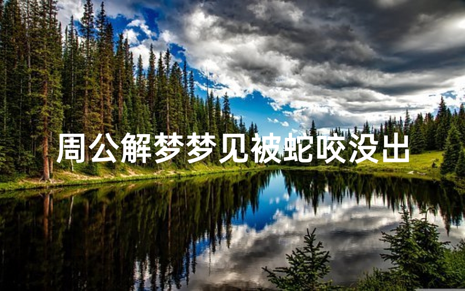 周公解梦梦见被蛇咬没出血了(梦见被蛇咬没出血的预兆)