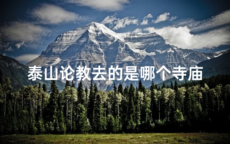 泰山论教去的是哪个寺庙,泰山论教圣地:探寻神秘寺庙之谜