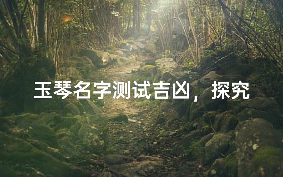 玉琴名字测试吉凶,探究名字背后的命运密码