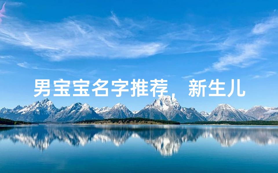 男宝宝名字推荐,新生儿取名灵感指南