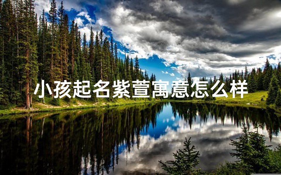 小孩起名紫萱寓意怎么样;紫萱这个名字好不好
