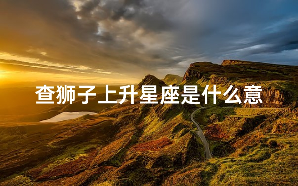 查狮子上升星座是什么意思(上升星座是什么意思怎么查)