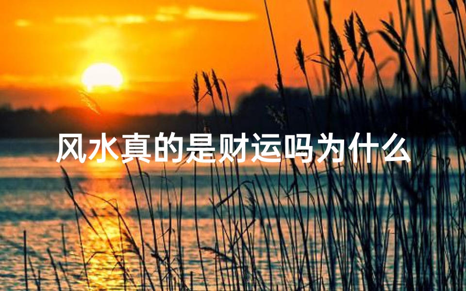 风水真的是财运吗为什么