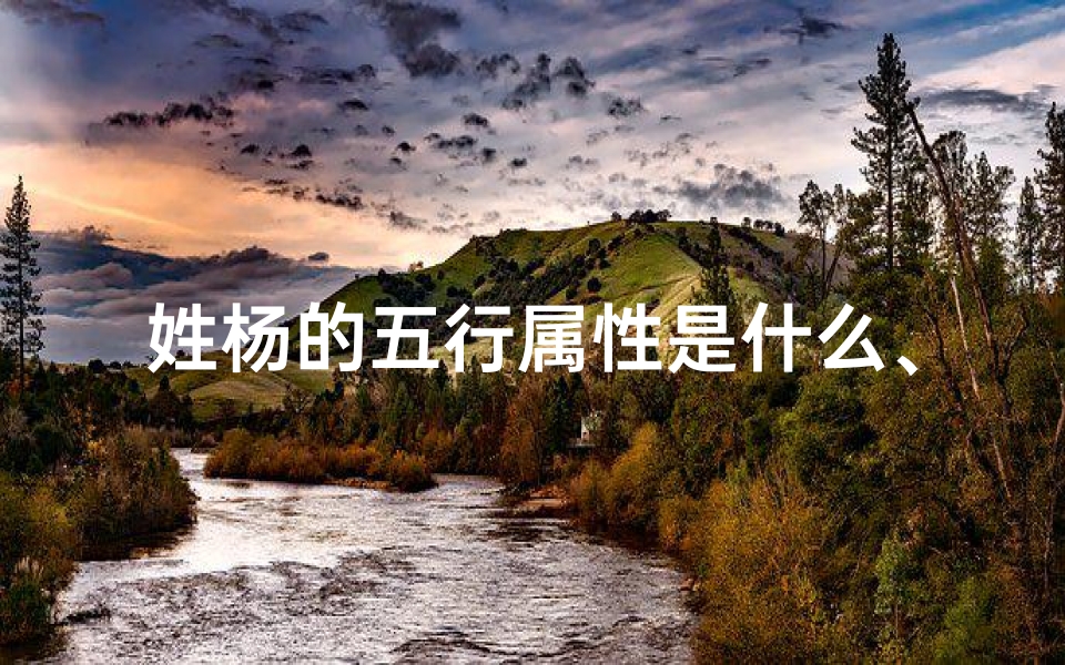 姓杨的五行属性是什么、杨姓宝宝五行取名:探寻最适合的吉祥名