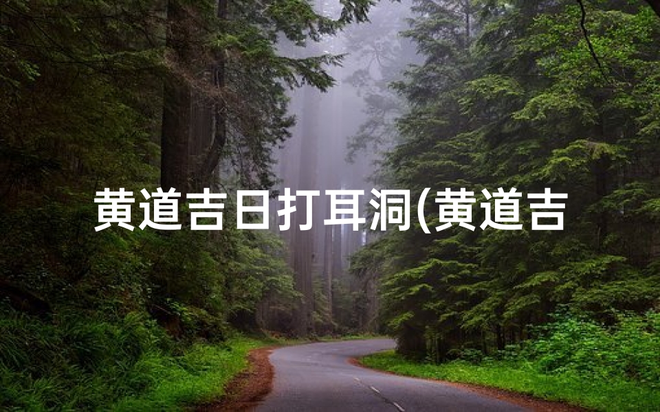 黄道吉日打耳洞(黄道吉日,好运降临,耳洞新妆,美丽启航)