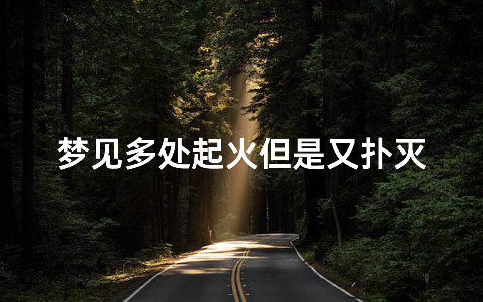 梦见多处起火但是又扑灭了—梦见多处起火又被灭掉坷了-海瑞算卦网