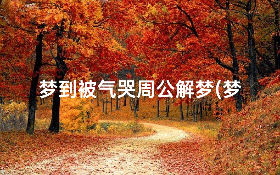 梦到被气哭周公解梦(梦见自己被气哭是什么意思 )