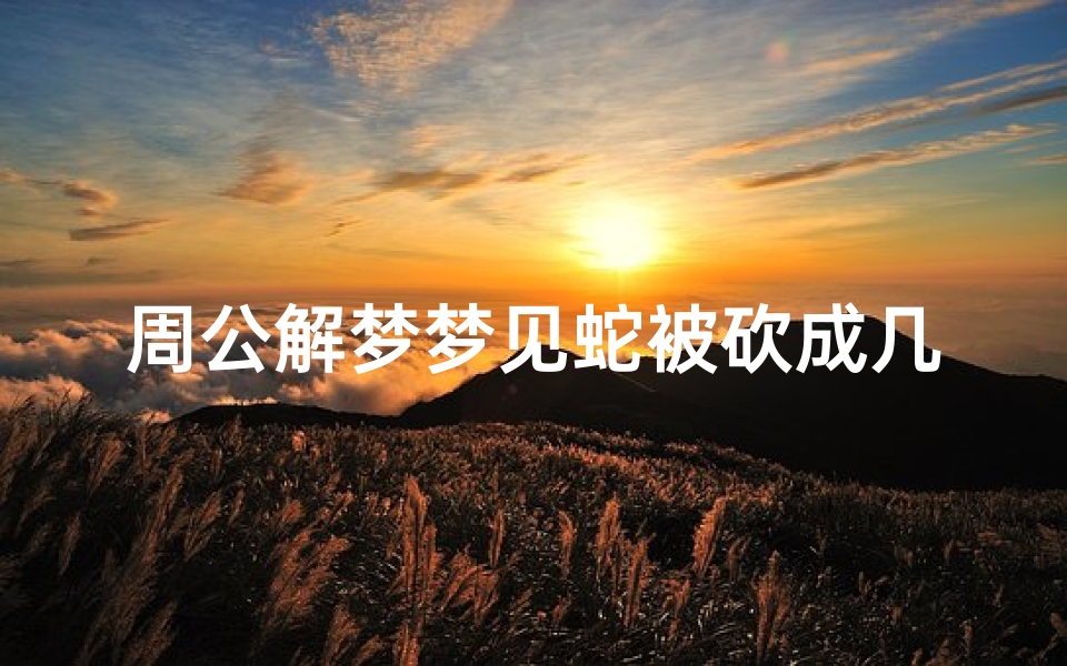 周公解梦梦见蛇被砍成几节(梦见蛇被砍断成几截的预兆)