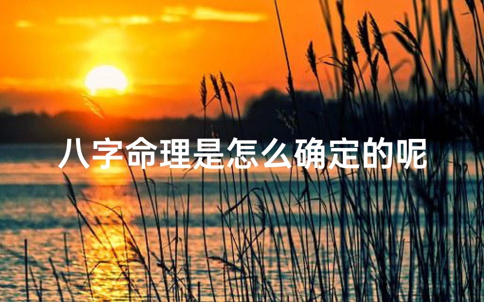 八字命理是怎么确定的呢;八字命理确定之谜揭秘
