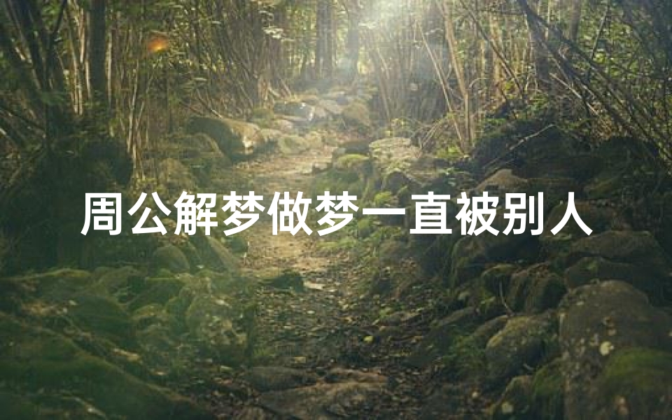 周公解梦做梦一直被别人追(梦见被别人追赶有什么预兆)-海瑞算卦网