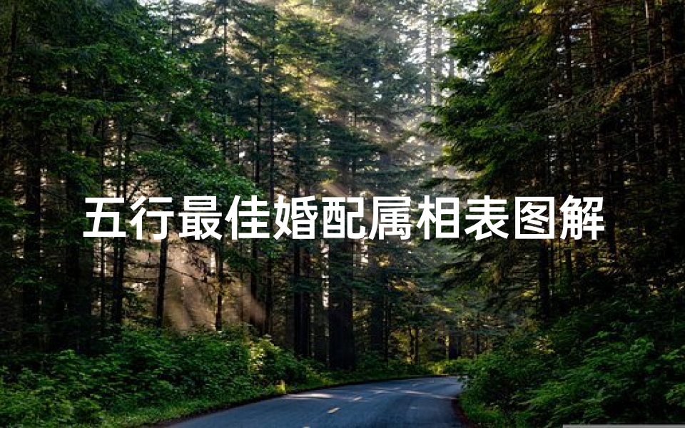 五行最佳婚配属相表图解(五行对应的生肖,金木水火土婚配查询表)