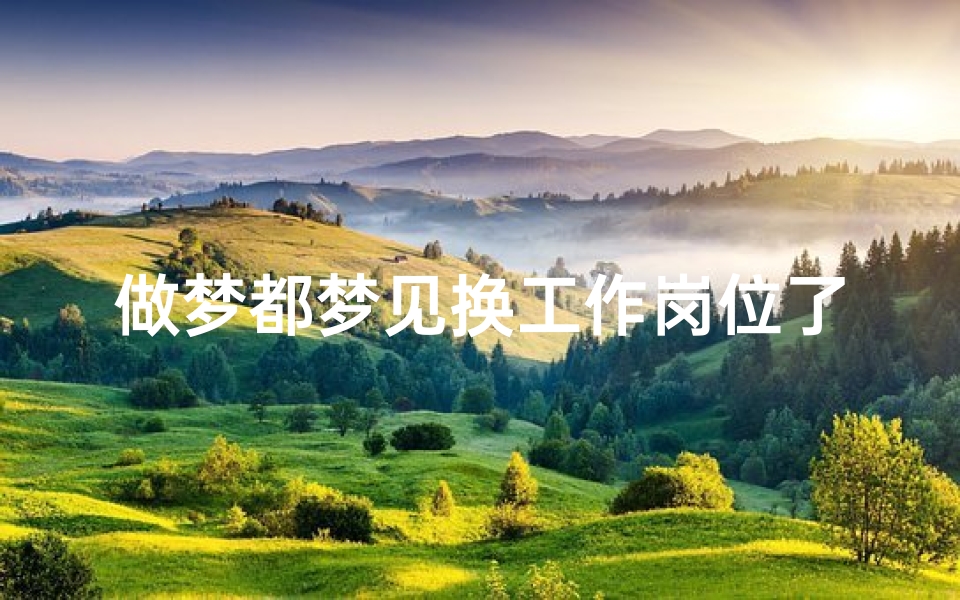 做梦都梦见换工作岗位了-梦见换工作岗位代表什么