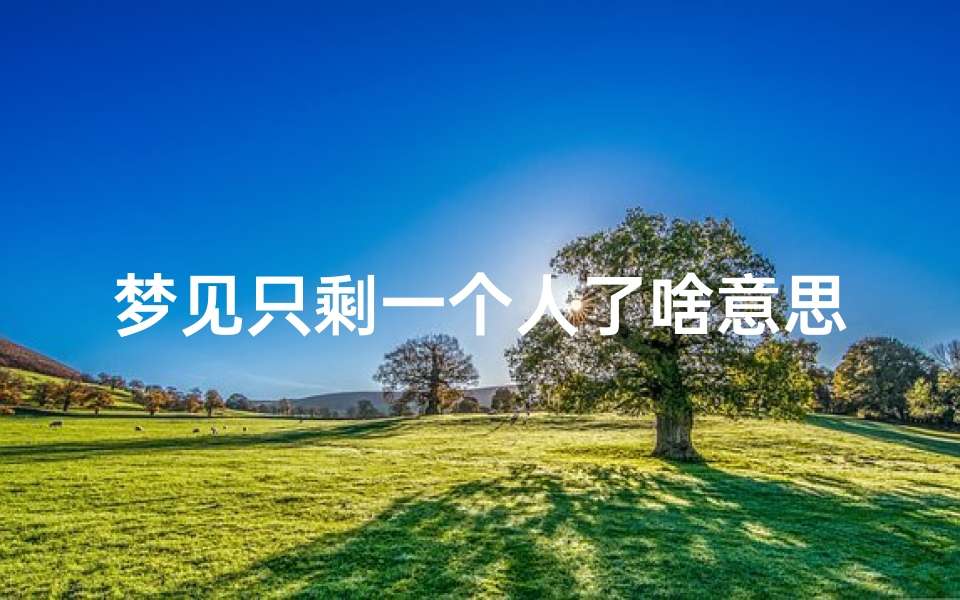 梦见只剩一个人了啥意思—梦见只剩一个人了啥意思周公解梦