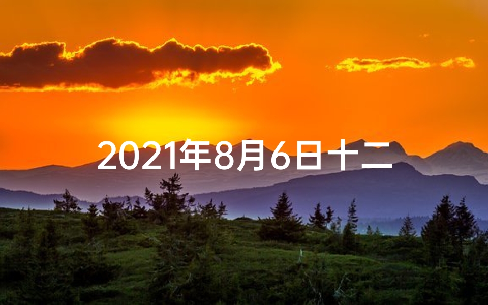 2021年8月6日十二生肖财运(8月6日生肖运势:每日运势详解揭晓)