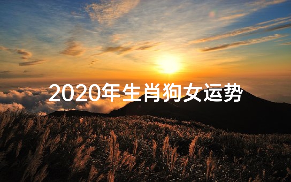 2020年生肖狗女运势详解:运势起伏与转运之道