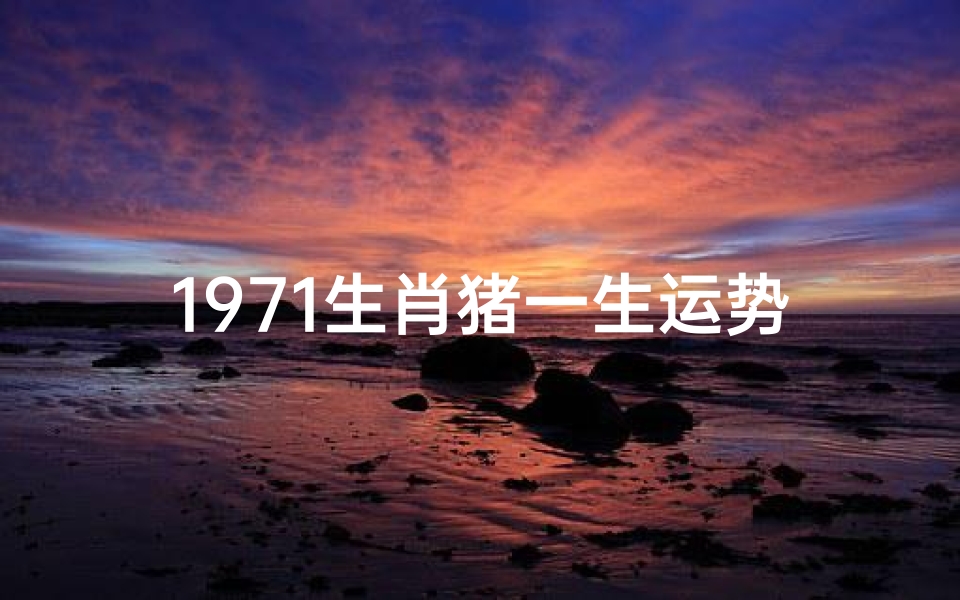 1971生肖猪一生运势—1971属猪一生运势及运程