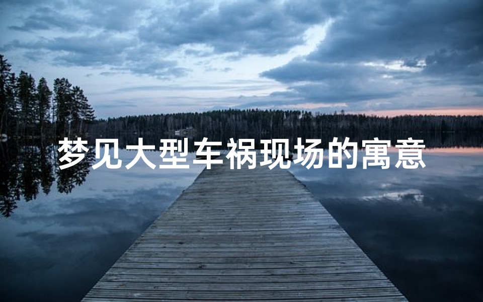 梦见大型车祸现场的寓意(梦到大型车祸现场血腥场面)