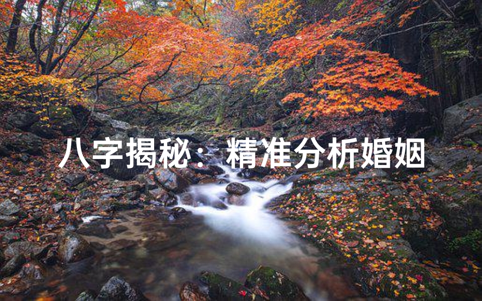 八字揭秘:精准分析婚姻运势的命理学智慧
