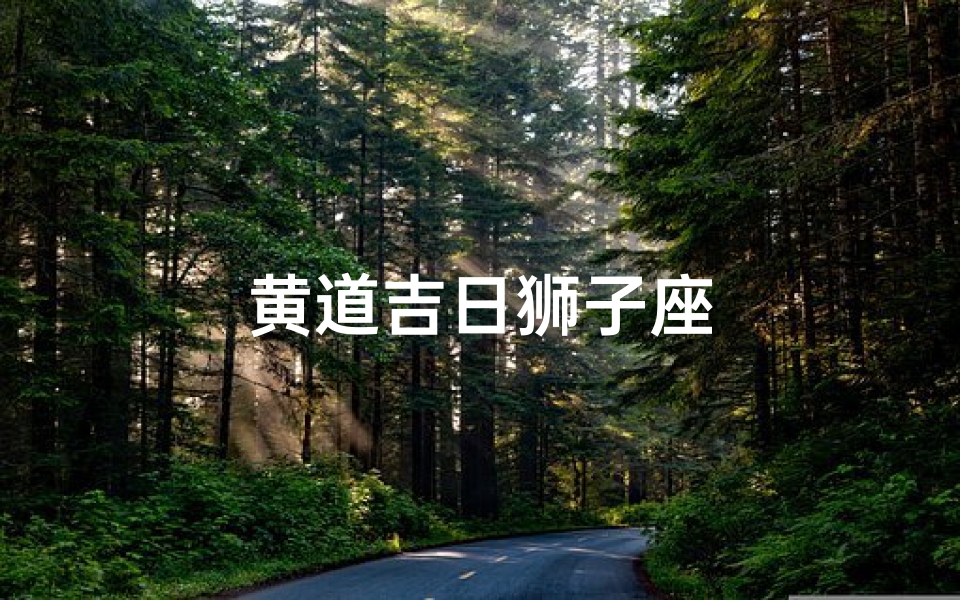 黄道吉日狮子座