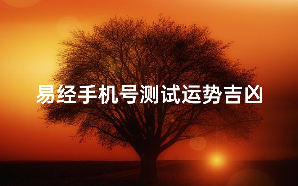 易经手机号测试运势吉凶(易经看电话号码,易经号码吉凶查询方法)