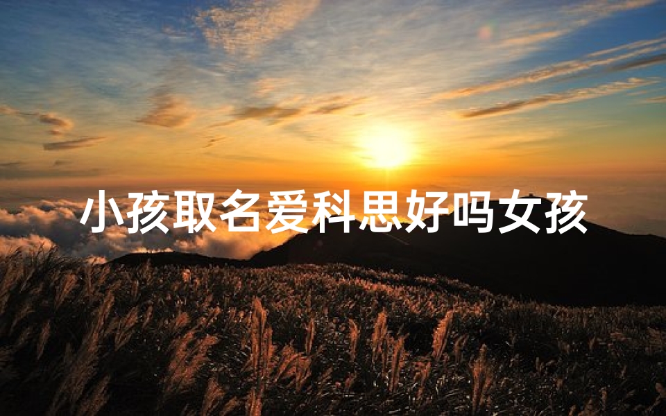 小孩取名爱科思好吗女孩_爱科思女孩:智慧之光,未来之星
