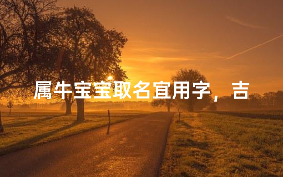 属牛宝宝取名宜用字,吉祥名字搭配技巧解析