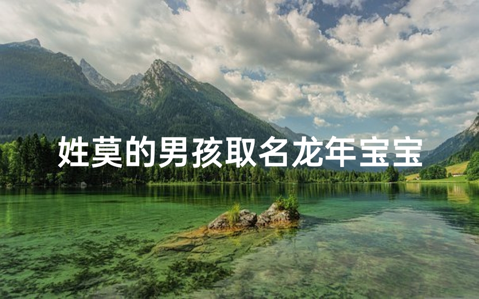 姓莫的男孩取名龙年宝宝名字